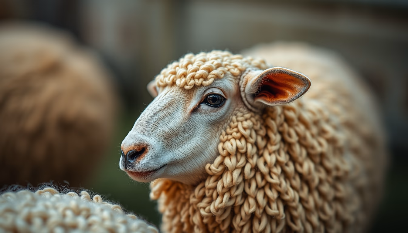 crewel work wool in editorial style