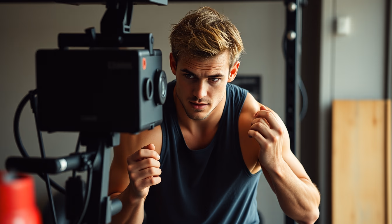 crossfit box equipment in editorial style