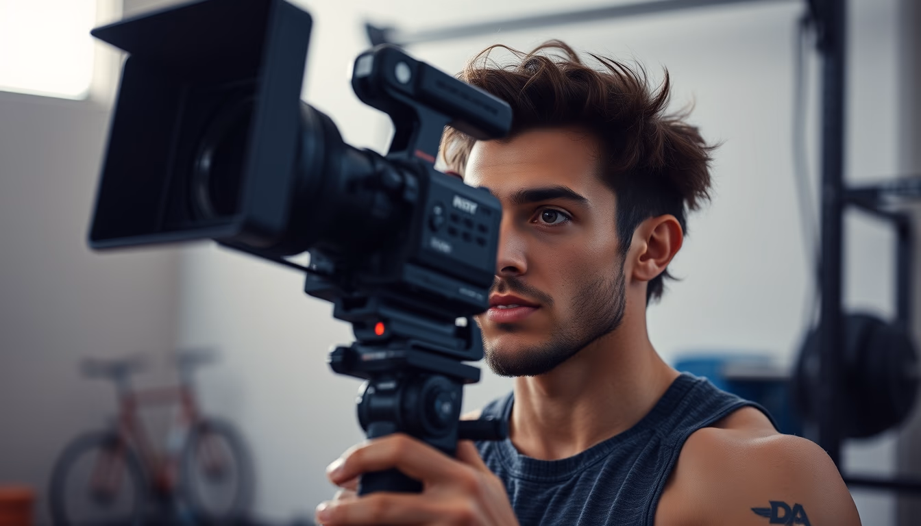 crossfit box equipment in editorial style