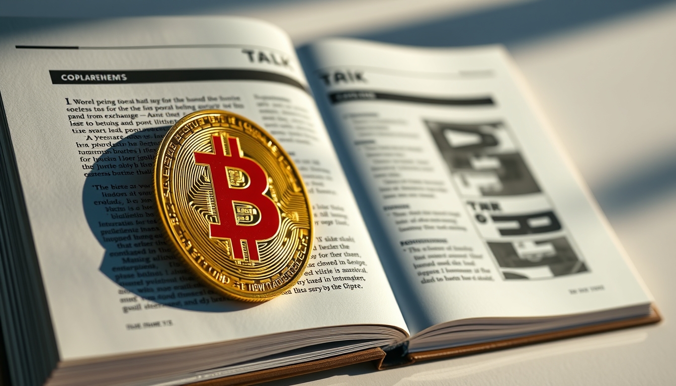 crypto exchange order book screen in editorial style