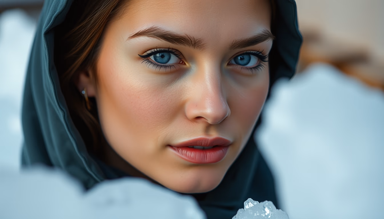 crystal salt macro in editorial style