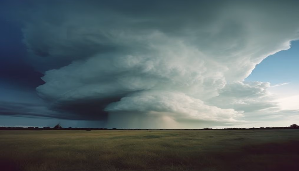cumulonimbus thunderhead in editorial style