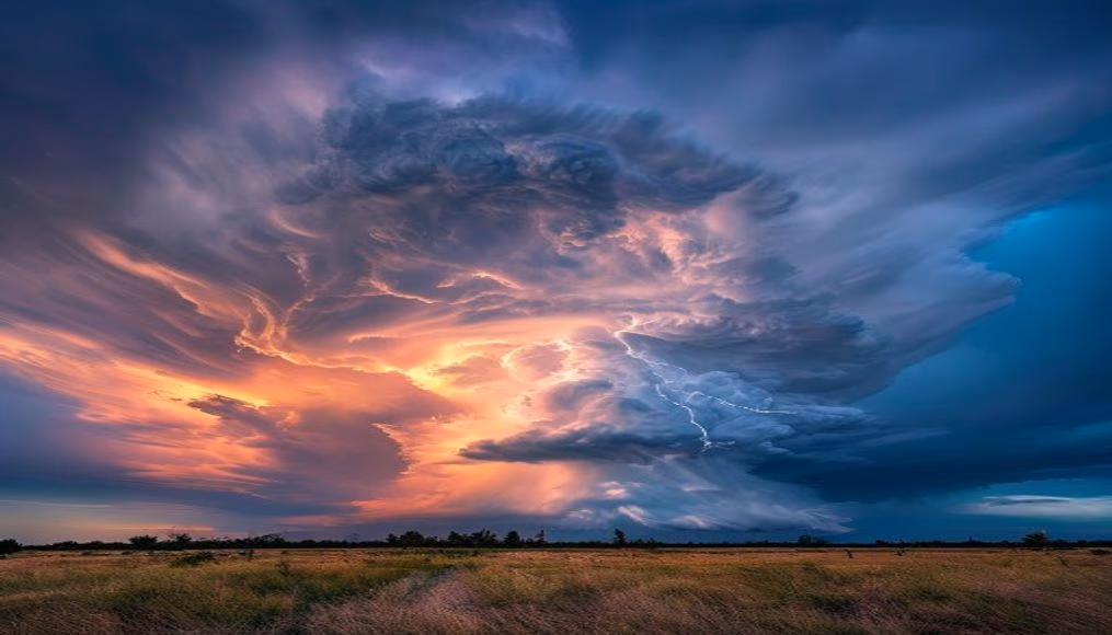 cumulonimbus thunderhead in editorial style