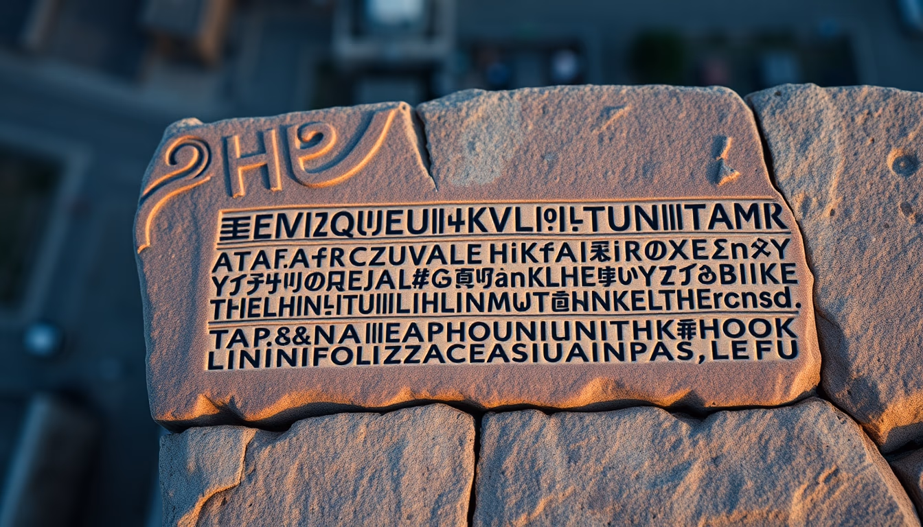 cuneiform sumerian tablet in editorial style