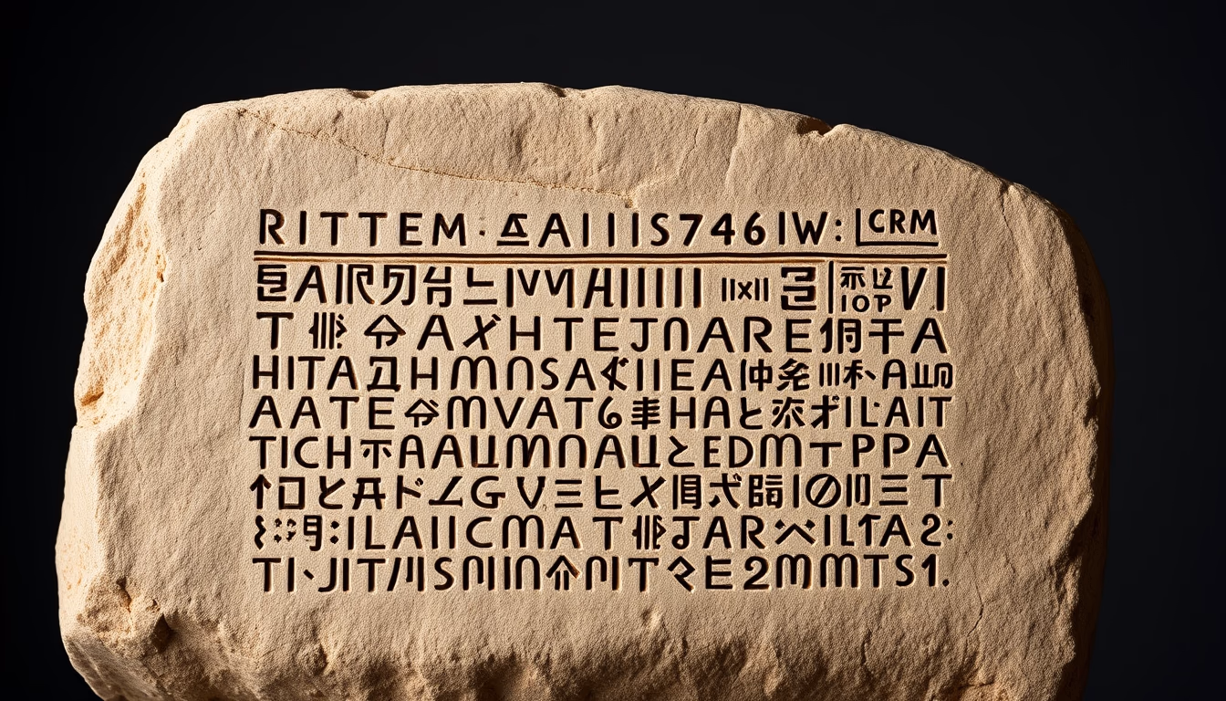 cuneiform sumerian tablet in editorial style
