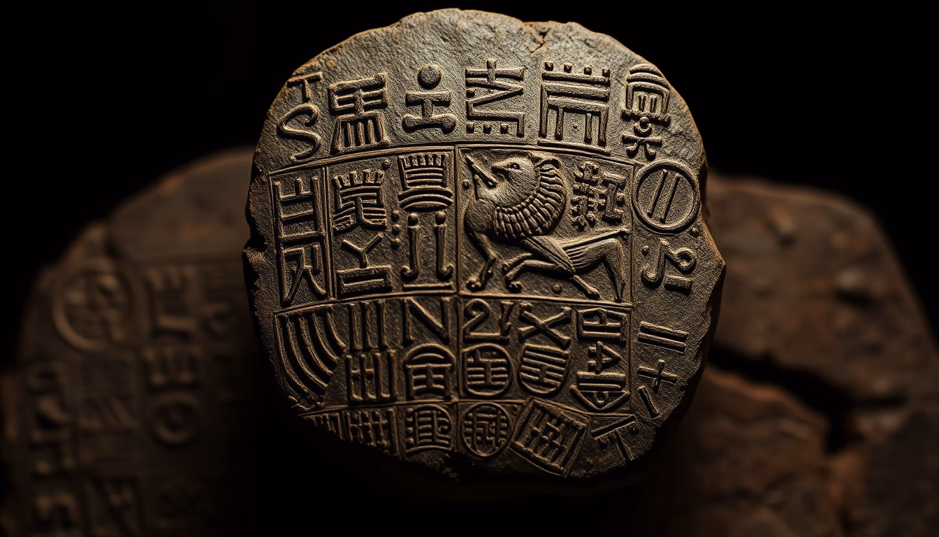 cuneiform tablet sumerian in editorial style