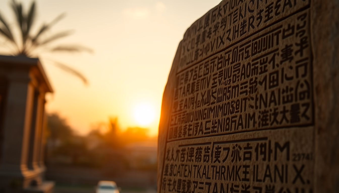 cuneiform tablet sumerian in editorial style