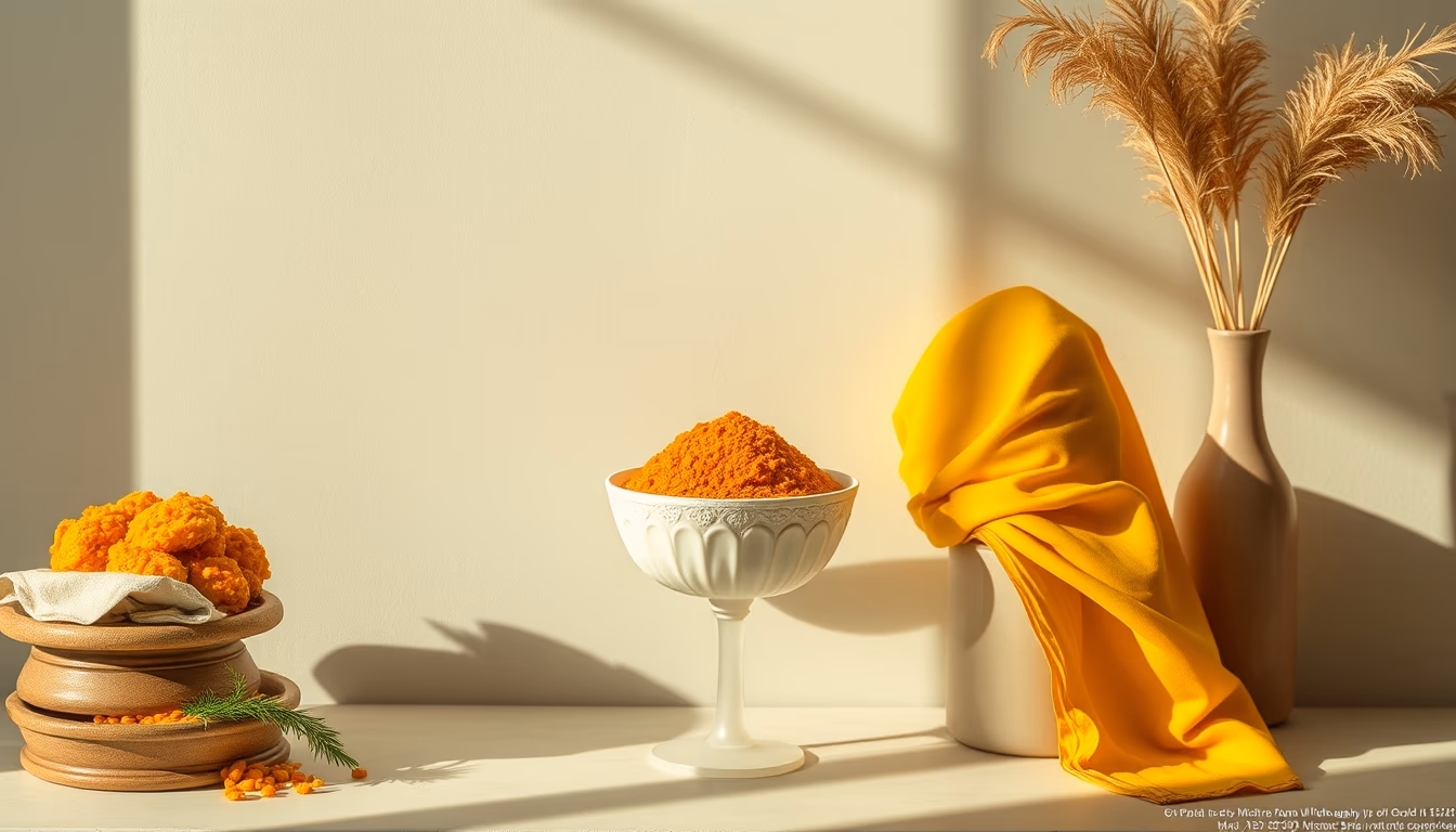 curry color south indian in editorial style