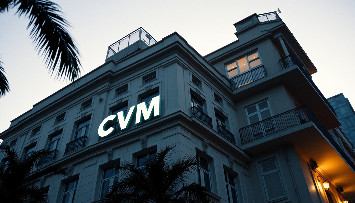 CVM building in Rio de Janeiro architectural exterior em estilo editorial