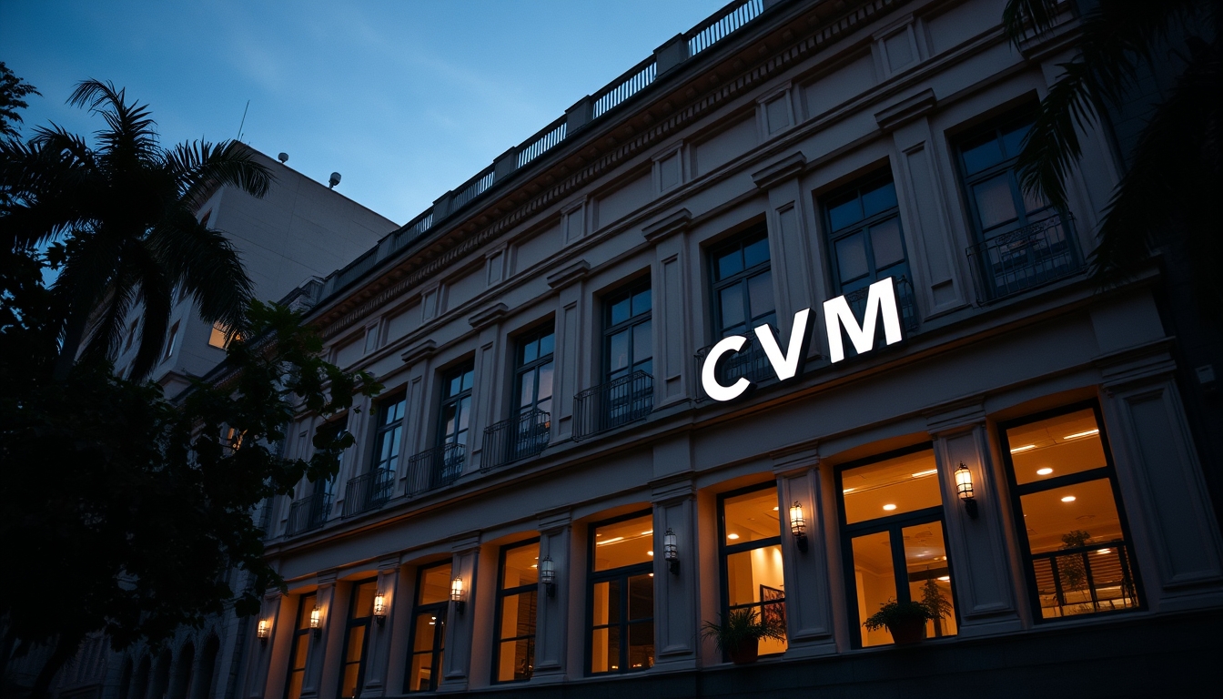 CVM building in Rio de Janeiro architectural exterior em estilo editorial