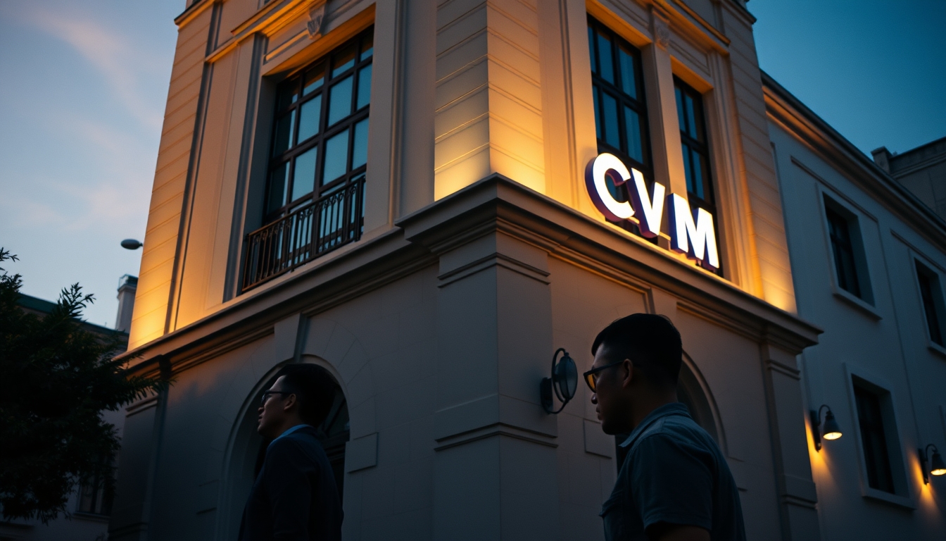 CVM building in Rio de Janeiro architectural exterior em estilo editorial