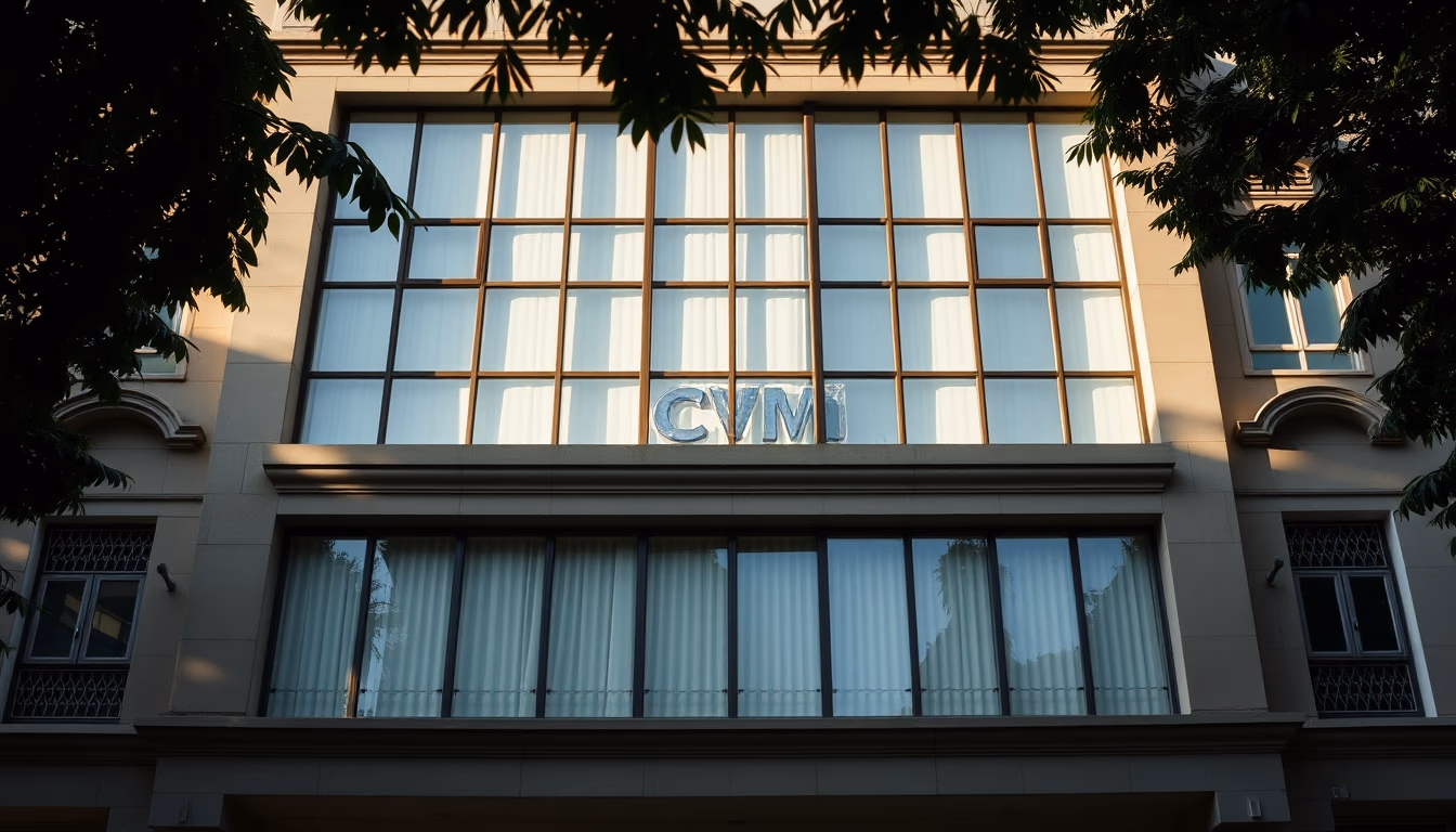 CVM building in Rio de Janeiro architectural exterior em estilo editorial