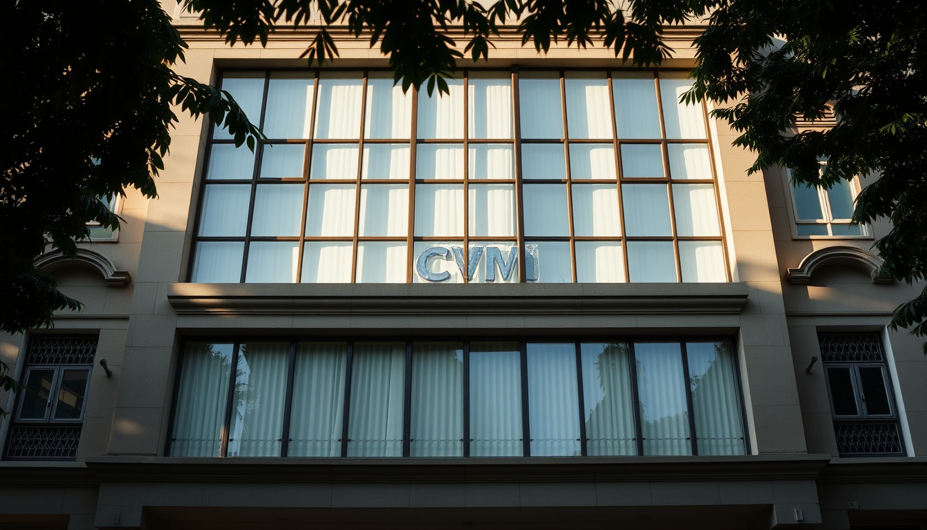 CVM building in Rio de Janeiro architectural exterior em estilo editorial