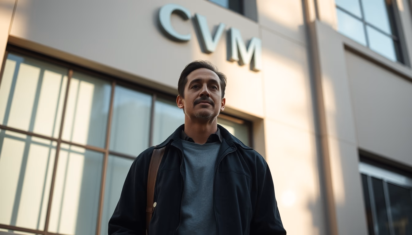 CVM building in Rio de Janeiro architectural exterior em estilo editorial