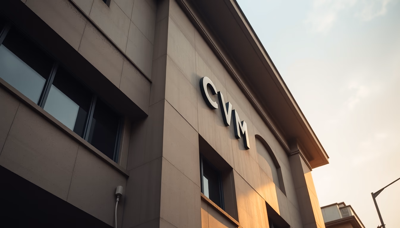 CVM building in Rio de Janeiro architectural exterior em estilo editorial
