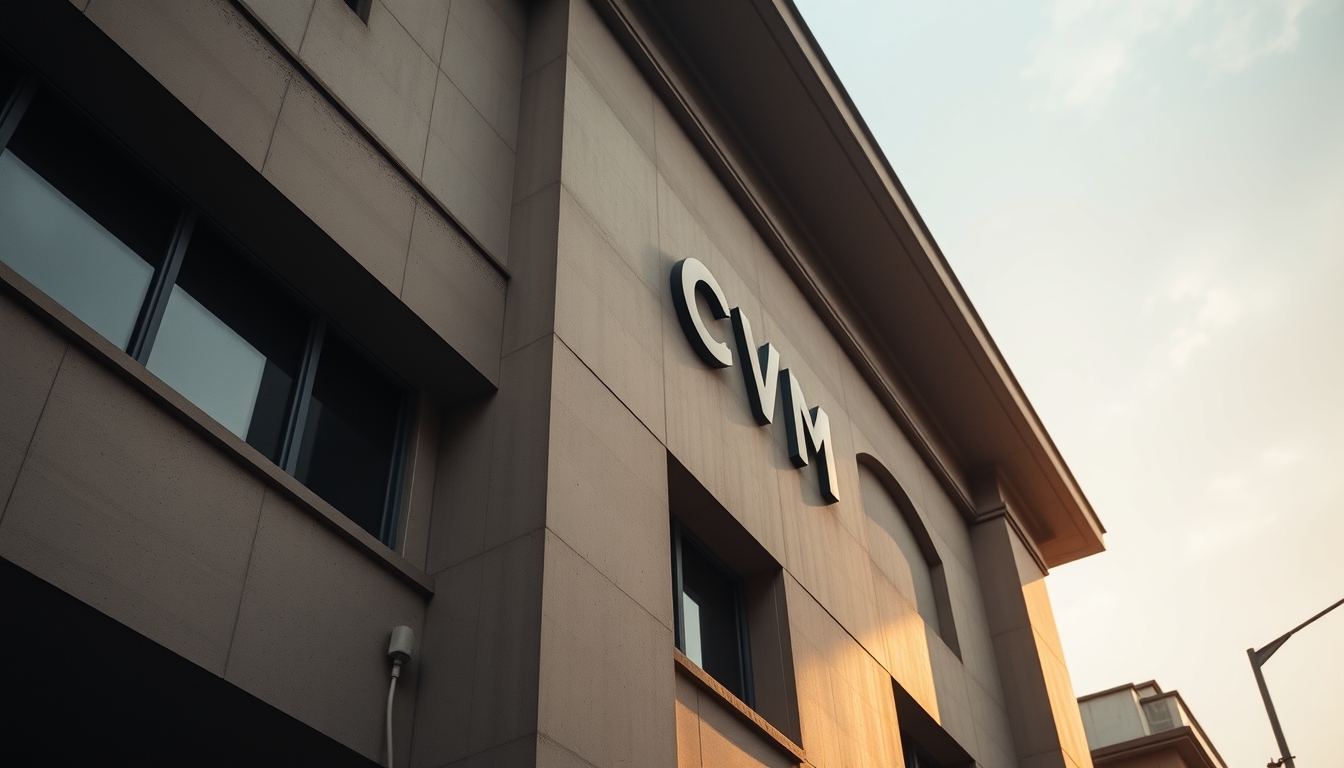 CVM building in Rio de Janeiro architectural exterior em estilo editorial