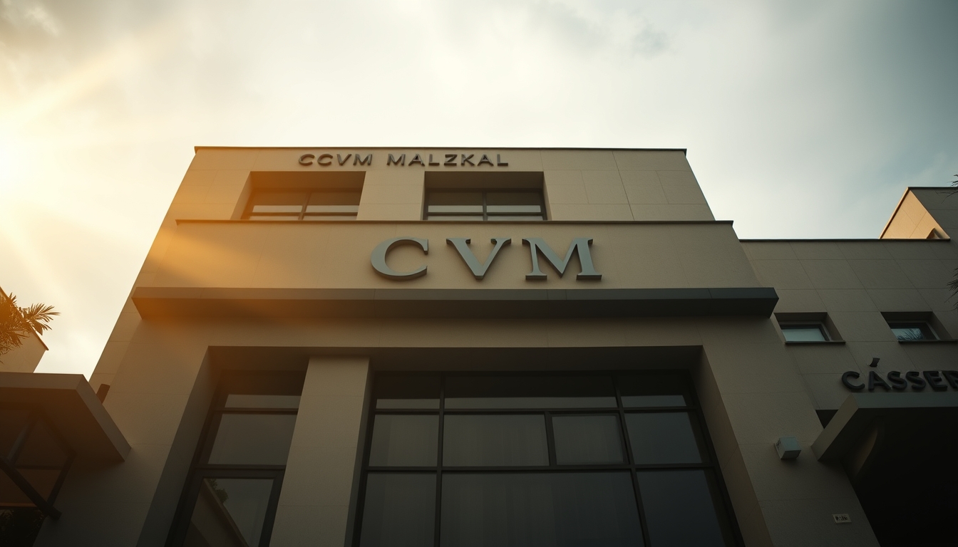 CVM building in Rio de Janeiro architectural exterior em estilo editorial