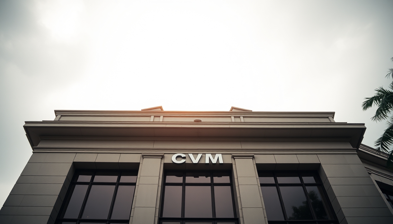 CVM building in Rio de Janeiro architectural exterior em estilo editorial