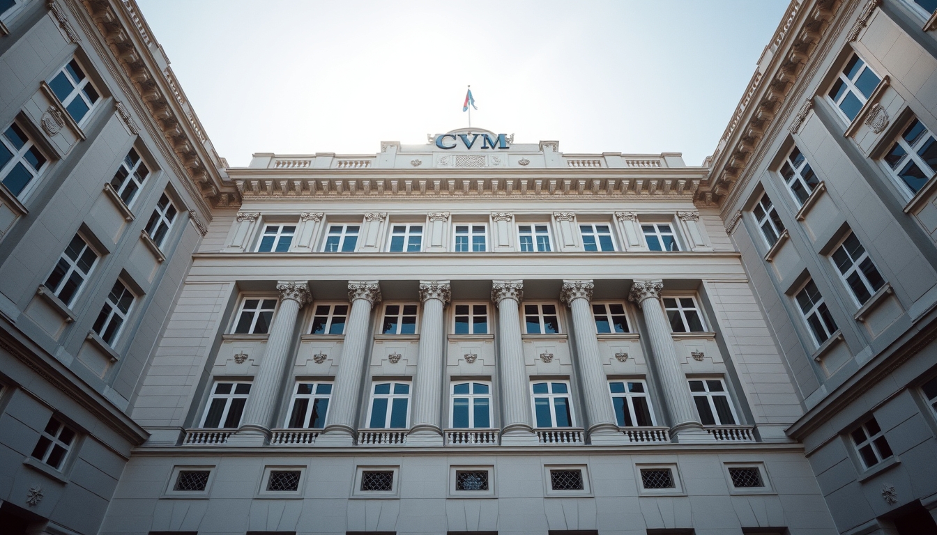 CVM building in Rio de Janeiro architectural exterior em estilo editorial