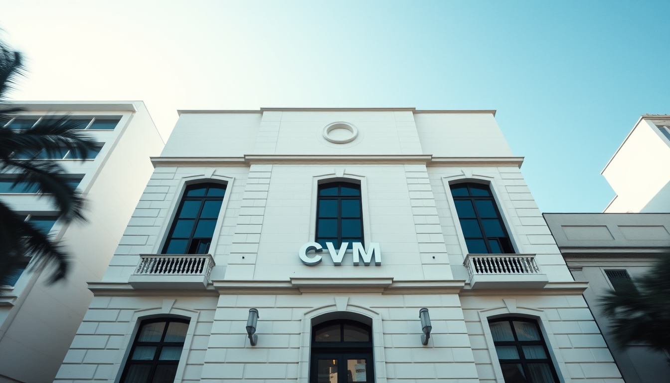 CVM building in Rio de Janeiro architectural exterior em estilo editorial