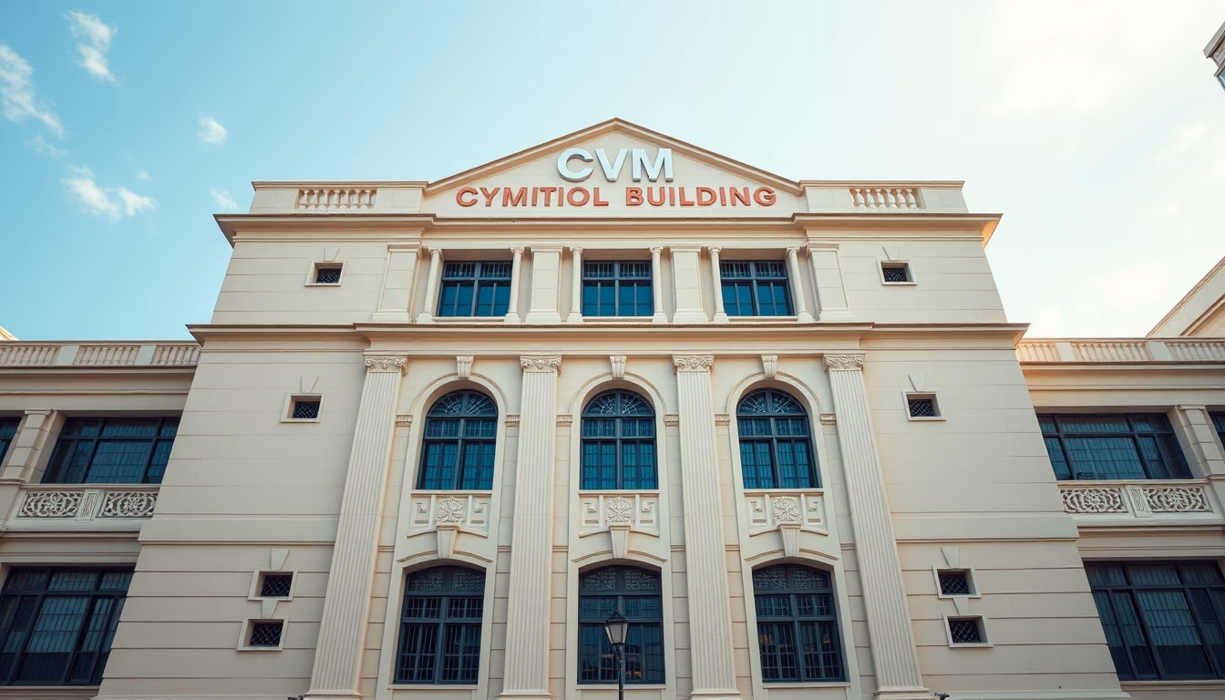 CVM building in Rio de Janeiro architectural exterior em estilo editorial