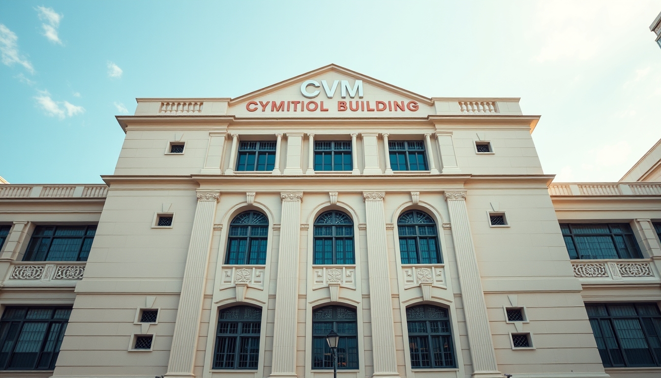 CVM building in Rio de Janeiro architectural exterior em estilo editorial