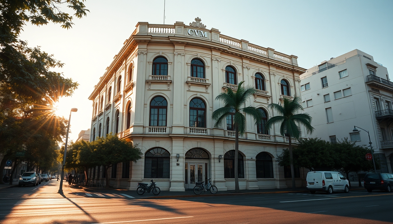 CVM building in Rio de Janeiro architectural exterior em estilo editorial