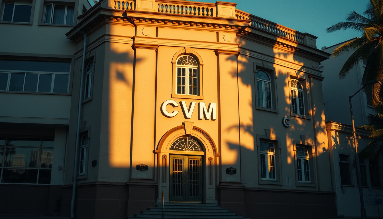 CVM building in Rio de Janeiro architectural exterior em estilo editorial