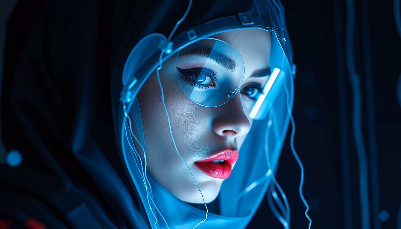 cyber attack visualization in editorial style