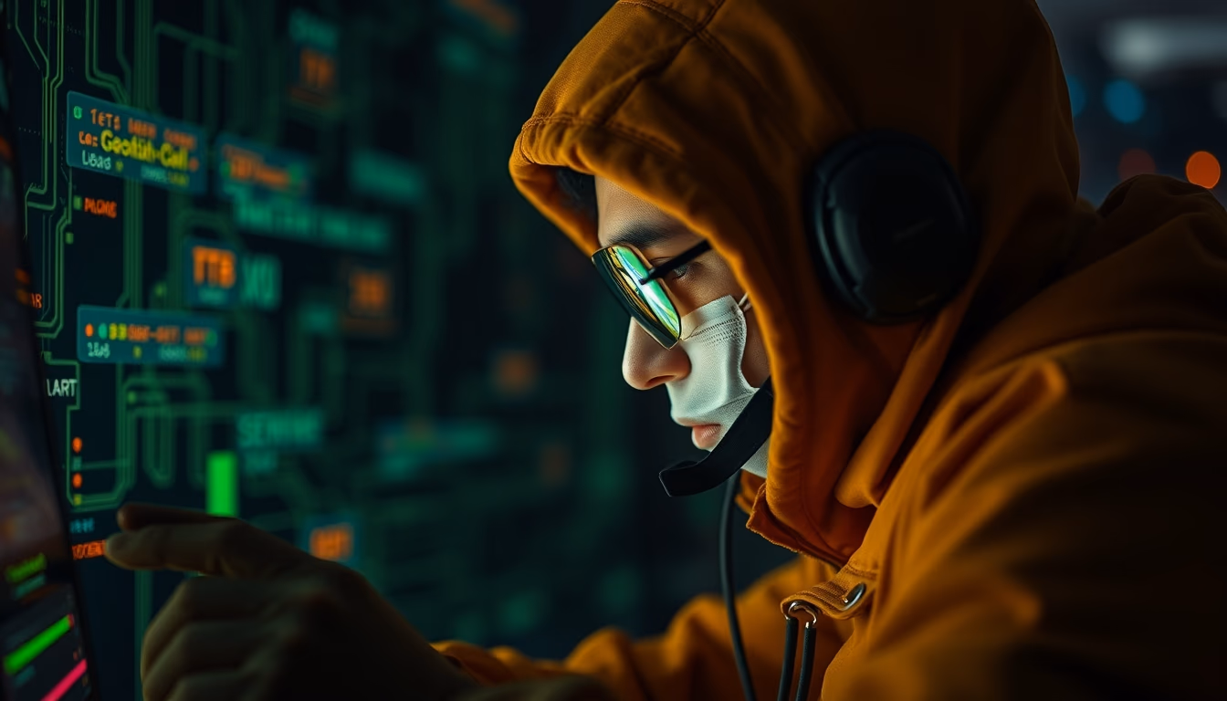 cyber attack visualization in editorial style