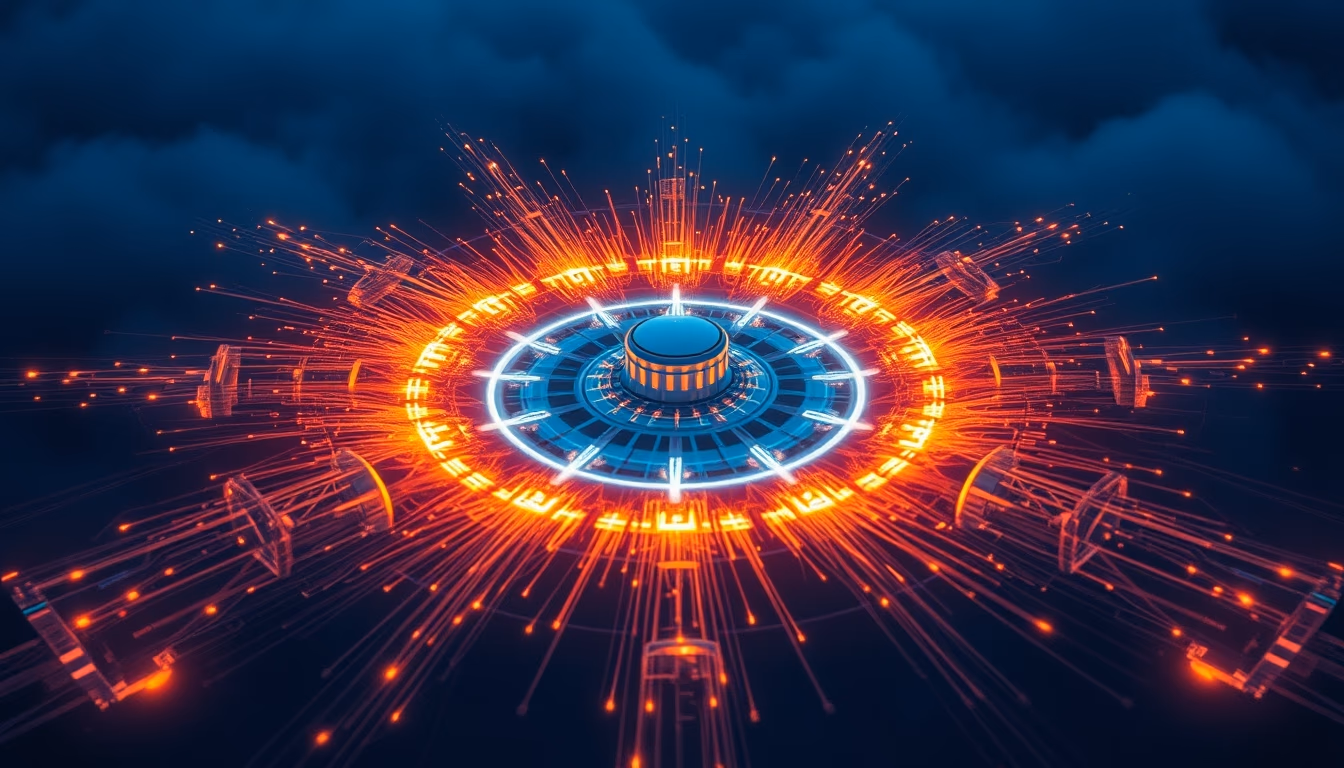 cyclotron particle in editorial style