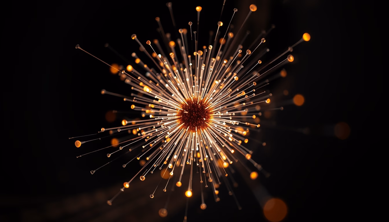 cyclotron particle in editorial style