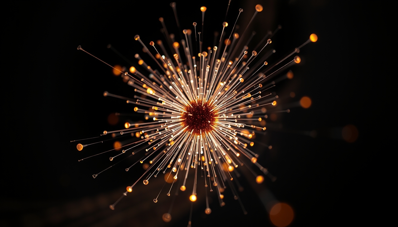 cyclotron particle in editorial style