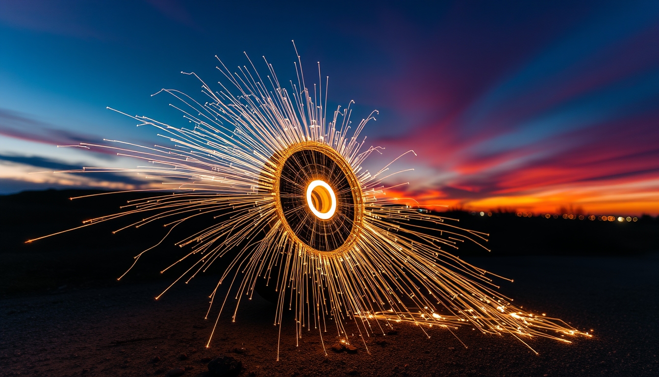 cyclotron particle in editorial style