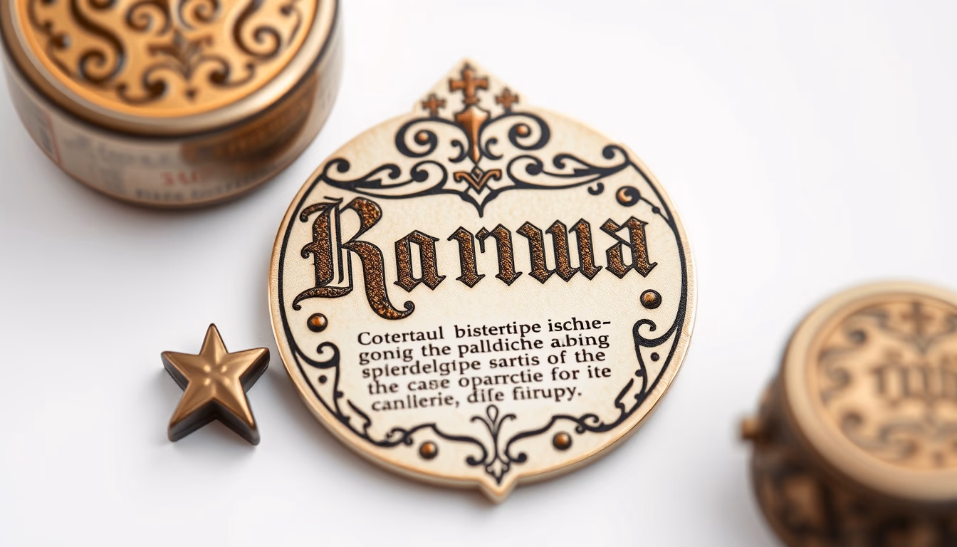 cyrillic script medieval in editorial style