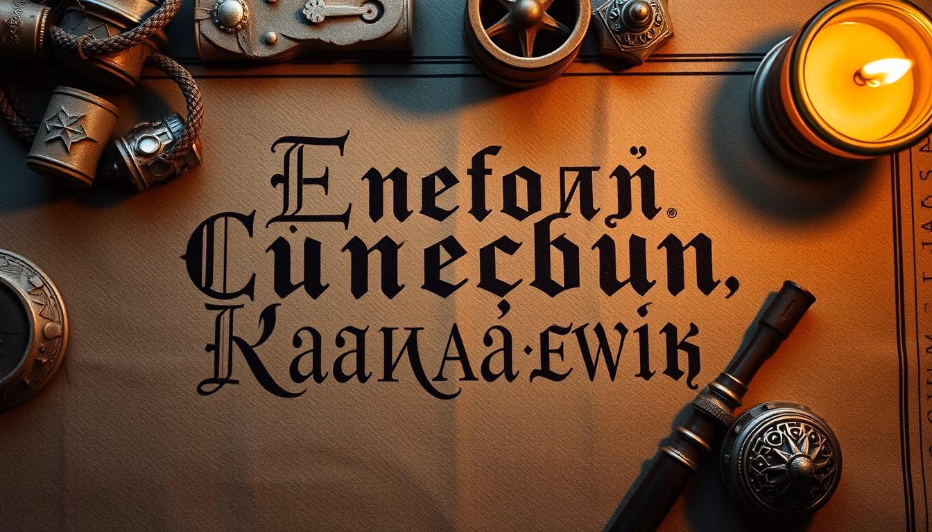 cyrillic script medieval in editorial style