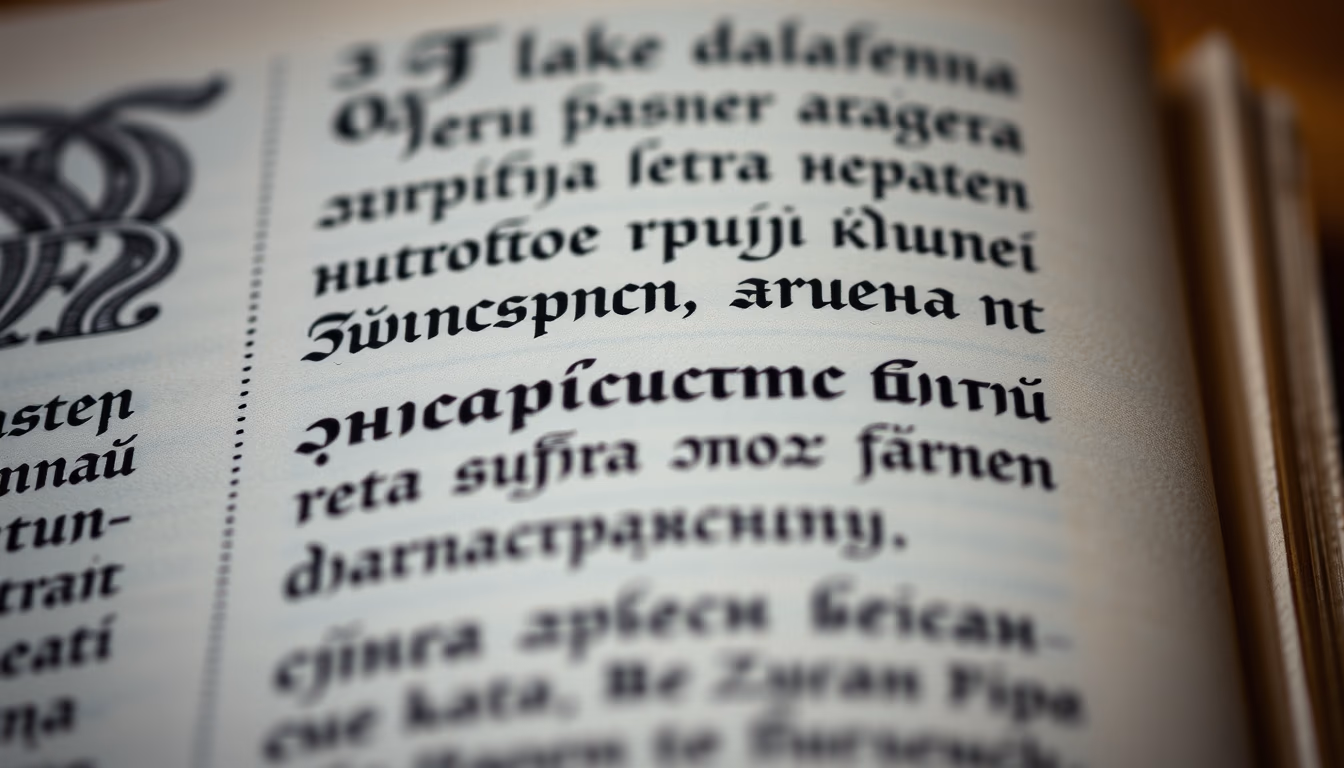 cyrillic script medieval in editorial style