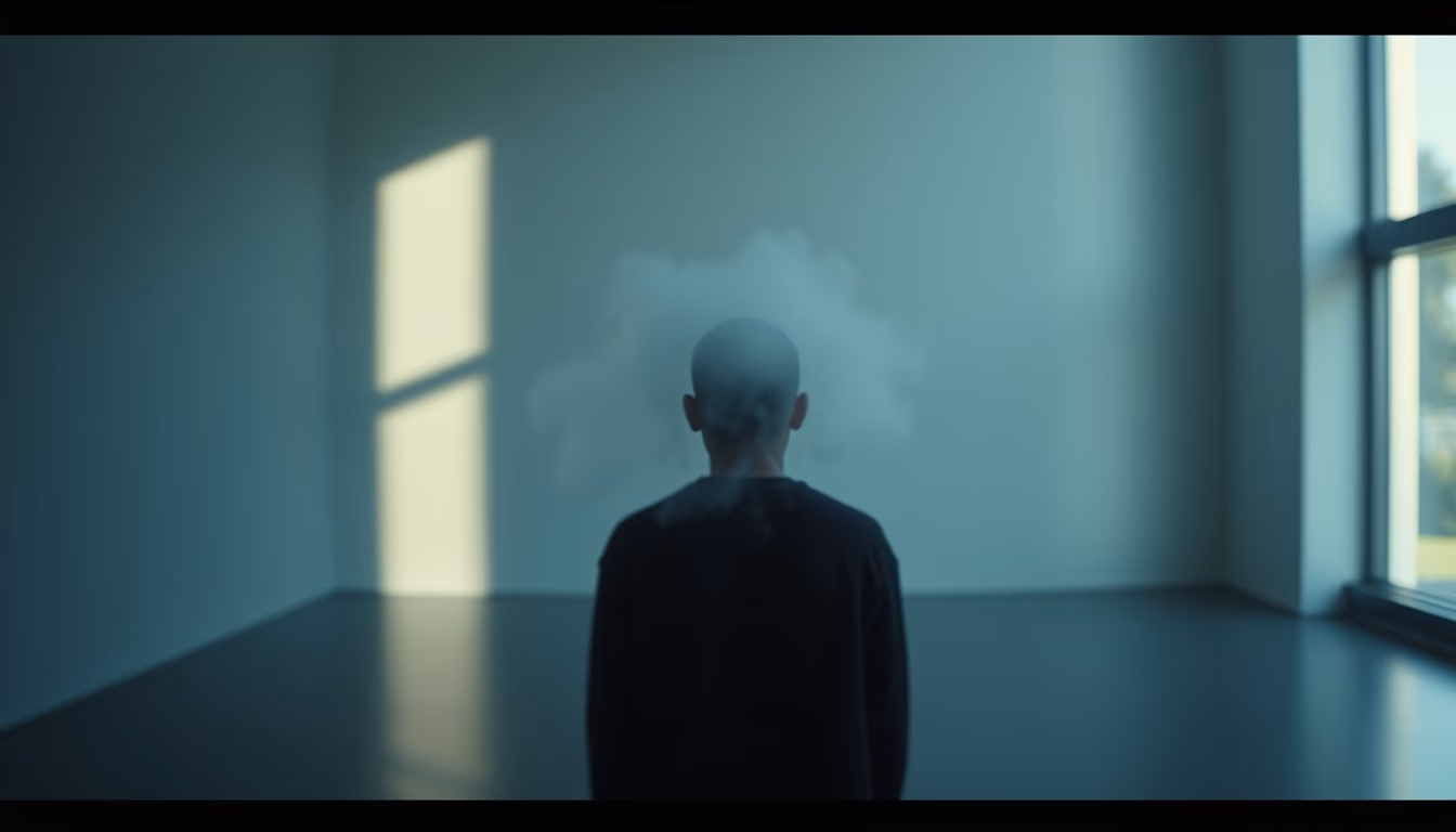 dark matter visualization in editorial style