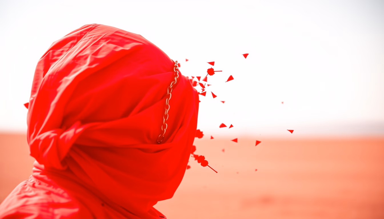 data breach alert red in editorial style