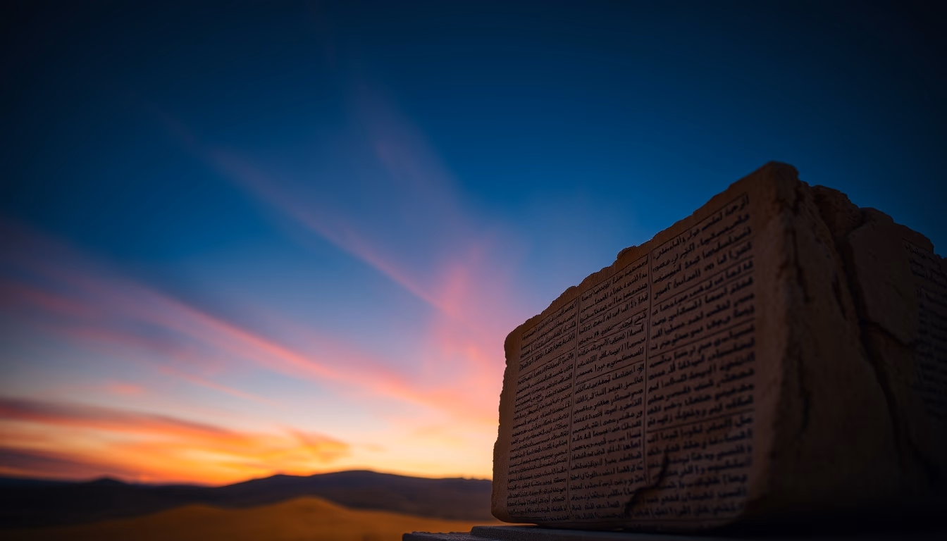 dead sea scrolls fragment in editorial style