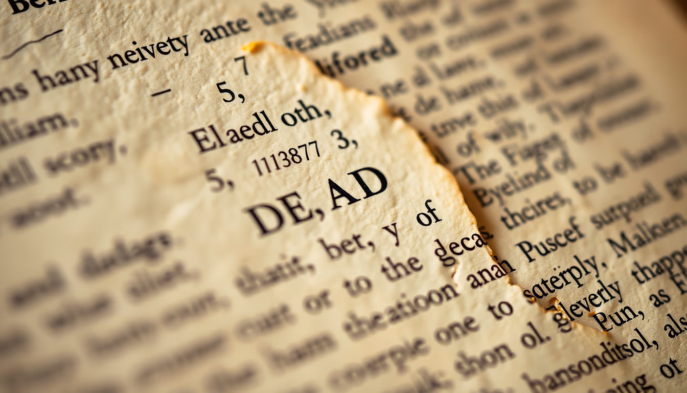 dead sea scrolls fragment in editorial style