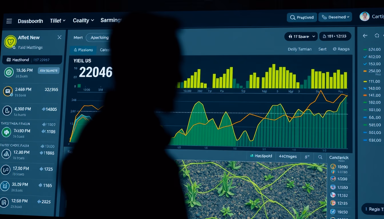 decentralized app dashboard showing yield farming positions in editorial style