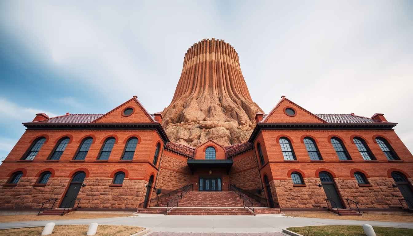 devil tower wyoming in editorial style