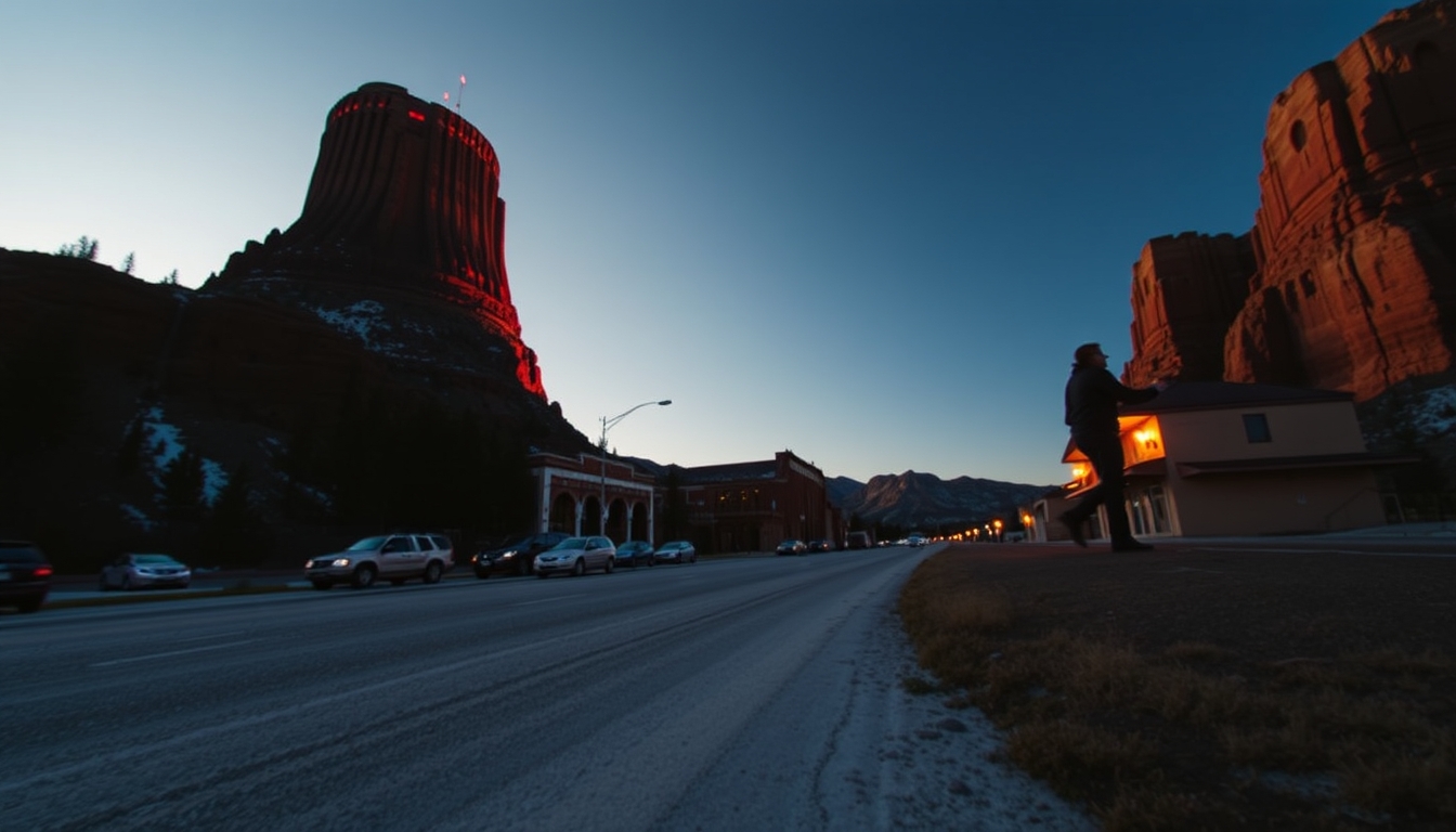 devil tower wyoming in editorial style