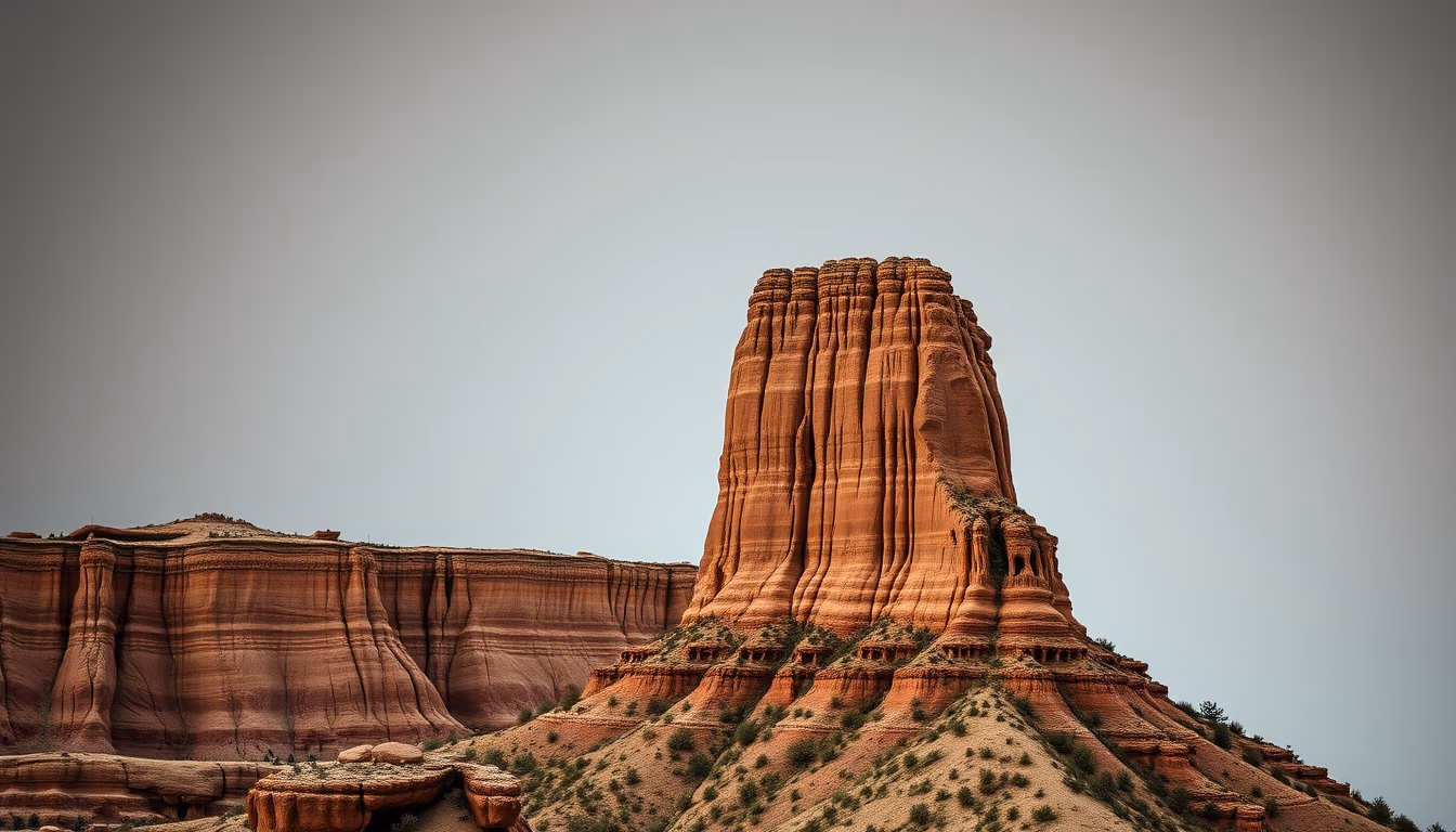 devil tower wyoming in editorial style