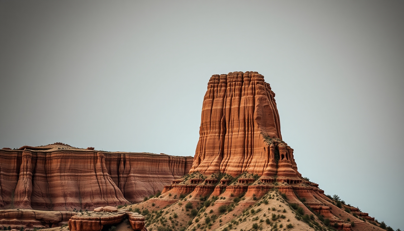 devil tower wyoming in editorial style