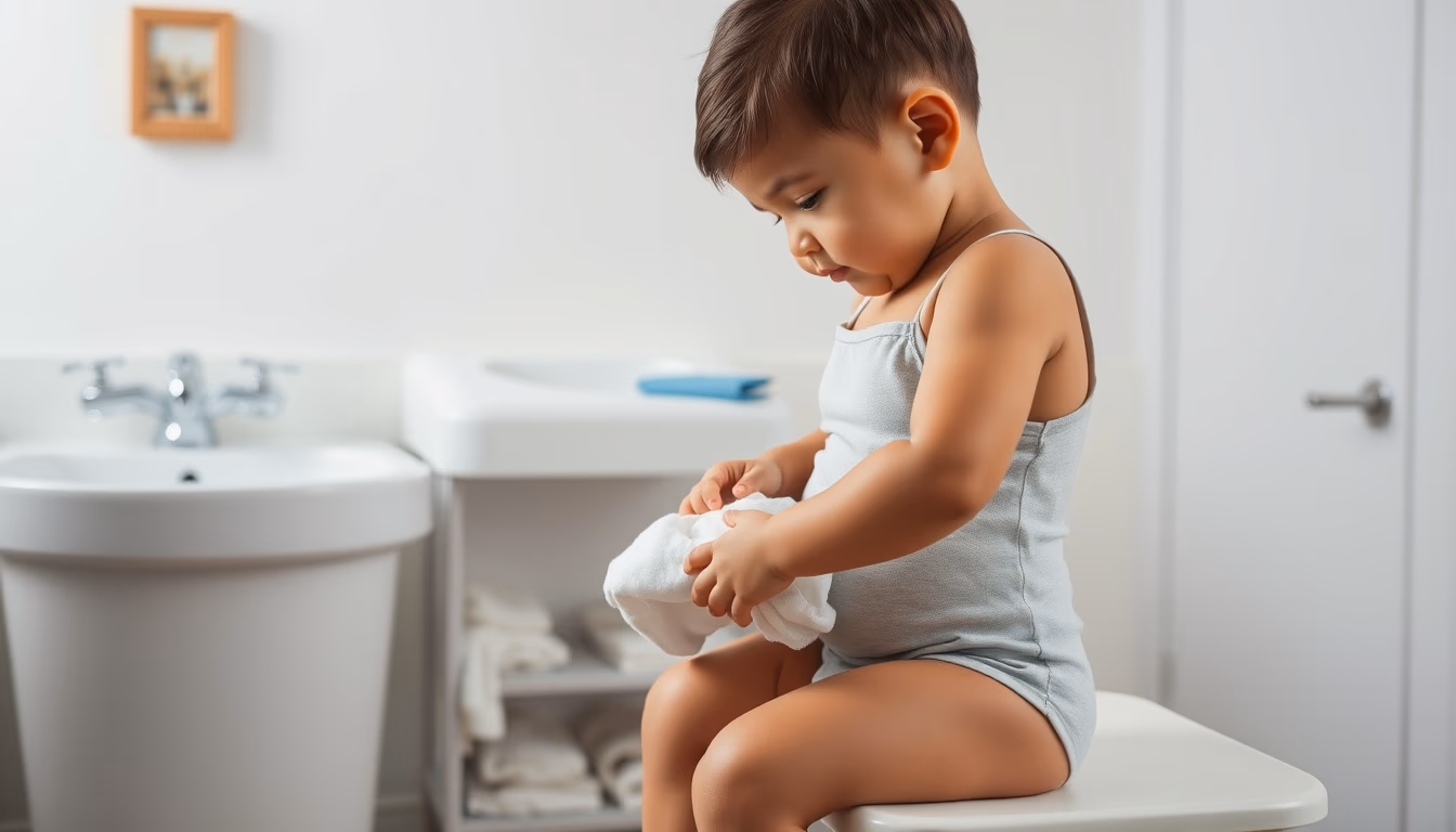 diaper changing station in editorial style