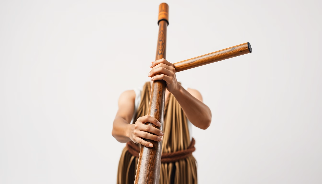 didgeridoo aboriginal in editorial style