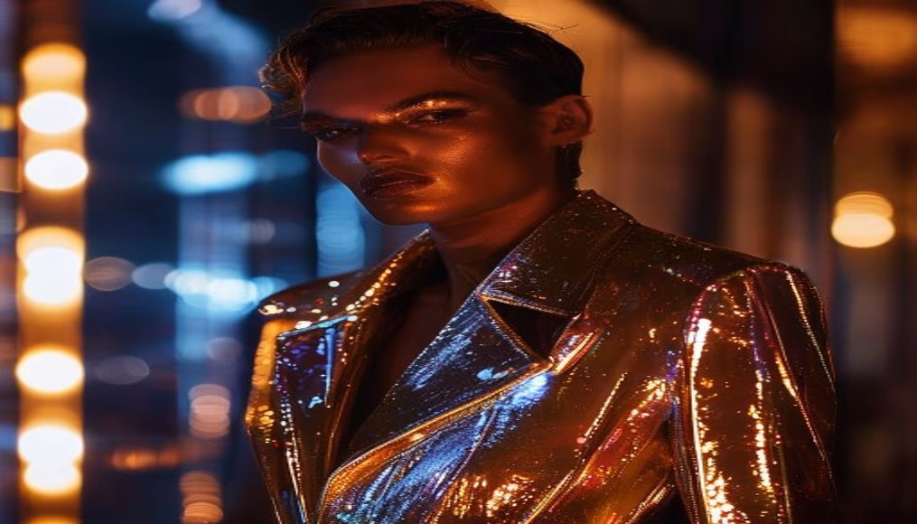 dior bar jacket runway in luxury editorial photography
