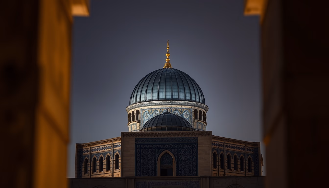 Dome of the rock jerusalem em estilo editorial